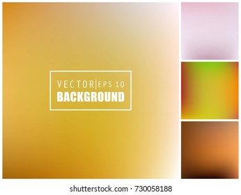 Abstract Creative concept vector multicolored blurred background set. For Web and Mobile Applications, art illustration template design, business infographic and social media, modern decoration.