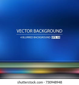 Abstract Creative concept vector multicolored blurred background set. For Web and Mobile Applications, art illustration template design, business infographic and social media, modern decoration.