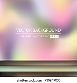 Abstract Creative concept vector multicolored blurred background set. For Web and Mobile Applications, art illustration template design, business infographic and social media, modern decoration.