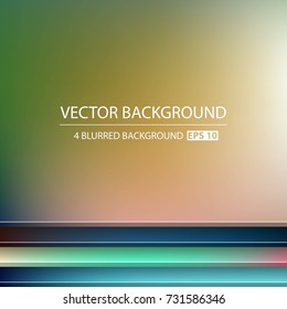 Abstract Creative concept vector multicolored blurred background set. For Web and Mobile Applications, art illustration template design, business infographic and social media, modern decoration.