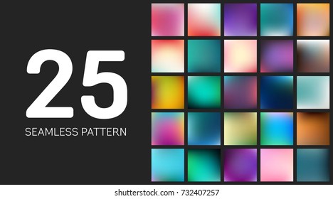 Abstract Creative concept vector multicolored blurred background set. For Web and Mobile Applications, art illustration template design, business infographic and social media, modern decoration.