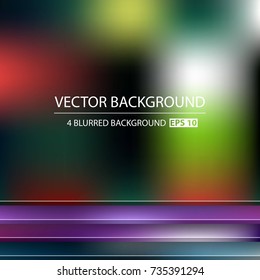 Abstract Creative concept vector multicolored blurred background set. For Web and Mobile Applications, art illustration template design, business infographic and social media, modern decoration.