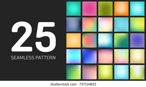 Abstract Creative concept vector multicolored blurred background set. For Web and Mobile Applications, art illustration template design, business infographic and social media, modern decoration.