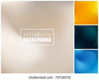 Abstract Creative concept vector multicolored blurred background set. For Web and Mobile Applications, art illustration template design, business infographic and social media, modern decoration.