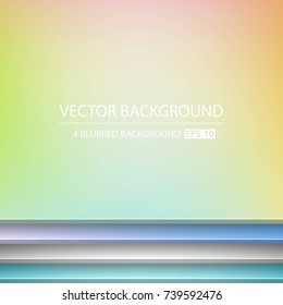 Abstract Creative concept vector multicolored blurred background set. For Web and Mobile Applications, art illustration template design, business infographic and social media, modern decoration.
