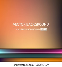 Abstract Creative concept vector multicolored blurred background set. For Web and Mobile Applications, art illustration template design, business infographic and social media, modern decoration.