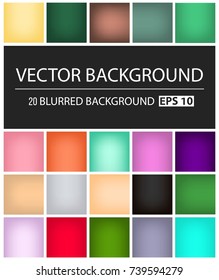 Abstract Creative concept vector multicolored blurred background set. For Web and Mobile Applications, art illustration template design, business infographic and social media, modern decoration.