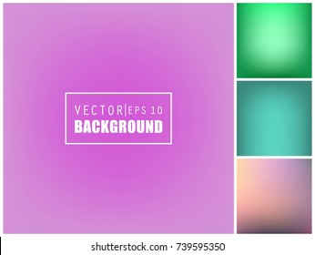 Abstract Creative concept vector multicolored blurred background set. For Web and Mobile Applications, art illustration template design, business infographic and social media, modern decoration.