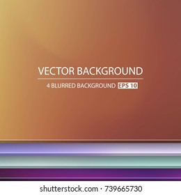 Abstract Creative concept vector multicolored blurred background set. For Web and Mobile Applications, art illustration template design, business infographic and social media, modern decoration.