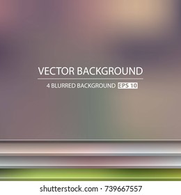 Abstract Creative concept vector multicolored blurred background set. For Web and Mobile Applications, art illustration template design, business infographic and social media, modern decoration.