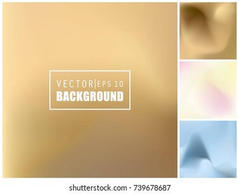 Abstract Creative concept vector multicolored blurred background set. For Web and Mobile Applications, art illustration template design, business infographic and social media, modern decoration.