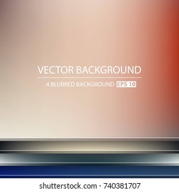 Abstract Creative concept vector multicolored blurred background set. For Web and Mobile Applications, art illustration template design, business infographic and social media, modern decoration.