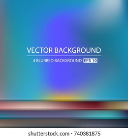 Abstract Creative concept vector multicolored blurred background set. For Web and Mobile Applications, art illustration template design, business infographic and social media, modern decoration.