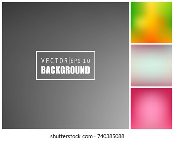 Abstract Creative concept vector multicolored blurred background set. For Web and Mobile Applications, art illustration template design, business infographic and social media, modern decoration.