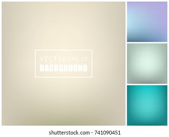 Abstract Creative concept vector multicolored blurred background set. For Web and Mobile Applications, art illustration template design, business infographic and social media, modern decoration.