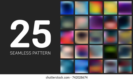 Abstract Creative concept vector multicolored blurred background set. For Web and Mobile Applications, art illustration template design, business infographic and social media, modern decoration.