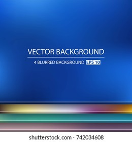 Abstract Creative concept vector multicolored blurred background set. For Web and Mobile Applications, art illustration template design, business infographic and social media, modern decoration.