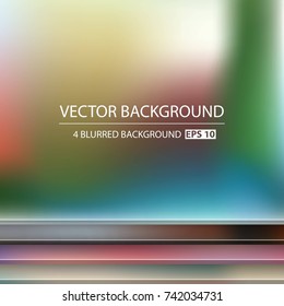 Abstract Creative concept vector multicolored blurred background set. For Web and Mobile Applications, art illustration template design, business infographic and social media, modern decoration.