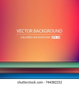 Abstract Creative concept vector multicolored blurred background set. For Web and Mobile Applications, art illustration template design, business infographic and social media, modern decoration.