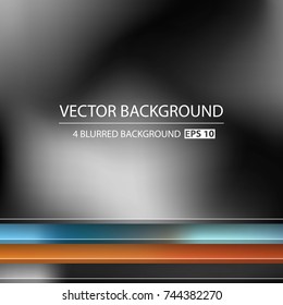 Abstract Creative concept vector multicolored blurred background set. For Web and Mobile Applications, art illustration template design, business infographic and social media, modern decoration.