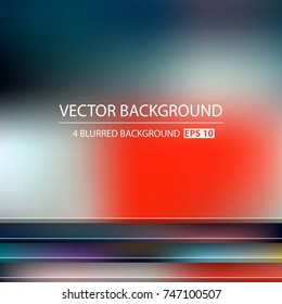Abstract Creative concept vector multicolored blurred background set. For Web and Mobile Applications, art illustration template design, business infographic and social media, modern decoration.
