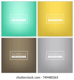 Abstract Creative concept vector multicolored blurred background set. For Web and Mobile Applications, art illustration template design, business infographic and social media, modern decoration.