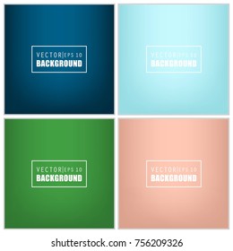 Abstract Creative concept vector multicolored blurred background set. For Web and Mobile Applications, art illustration template design, business infographic and social media, modern decoration.