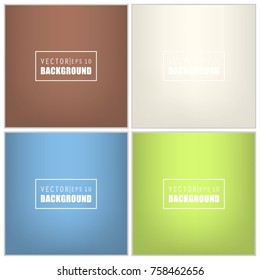 Abstract Creative concept vector multicolored blurred background set. For Web and Mobile Applications, art illustration template design, business infographic and social media, modern decoration.