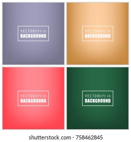 Abstract Creative concept vector multicolored blurred background set. For Web and Mobile Applications, art illustration template design, business infographic and social media, modern decoration.