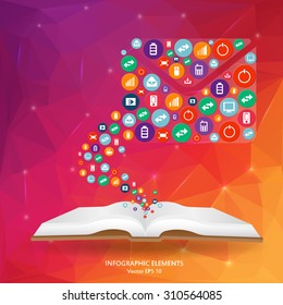 Abstract creative concept vector siluet hands of icons. For web and mobile applications isolated on background, illustration template design, Business infographic and social media.