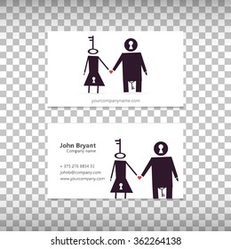 Abstract Creative concept vector unusual lovely couple silhouette of a man and a woman isolated on white background. For Web and Mobile Applications, Illustration template design, business infographic