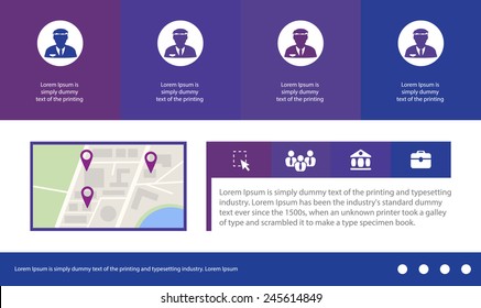 Abstract creative concept vector user interface template (panel menu). For web, site, digital mobile applications isolated on background, art illustration, design, business infographic, apps, software