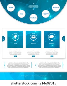 Abstract Creative concept vector website template. For modern web and mobile Applications isolated on background, interface, illustration design, business infographic and social multimedia icon.