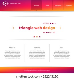 Abstract Creative concept vector website template. For modern art web and mobile Applications isolated on background, interface, illustration design, business infographic and social multimedia icon.
