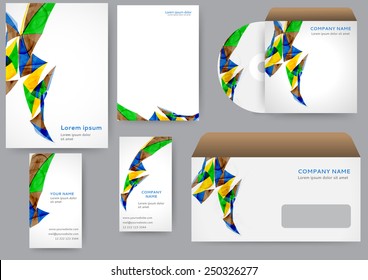Abstract creative corporate identity template