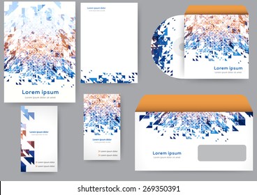 Abstract creative corporate identity template