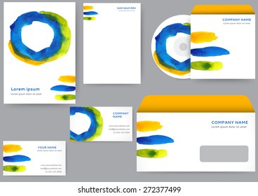 Abstract creative corporate identity template
