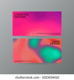 Abstract, creative cover concepts collection. Set of bright vector shapes. Topography colorful patterns . Banner, brochure, magazine, poster, cover, annual report, card template layout. Colour mixing