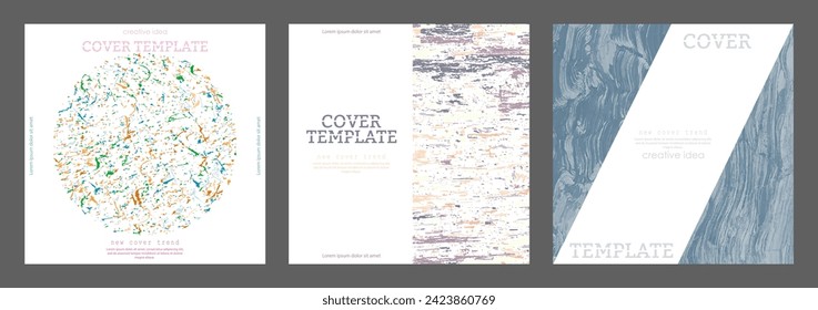 Abstract creative cover template. A new trend in the design of banners, brochures, posters, magazines, catalogues and printing