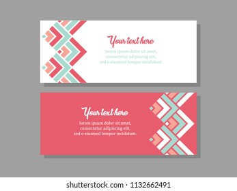 Abstract creative covers set. Geometric design templates with place for text