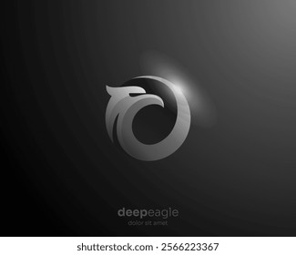 Abstract creative deep eagle logo