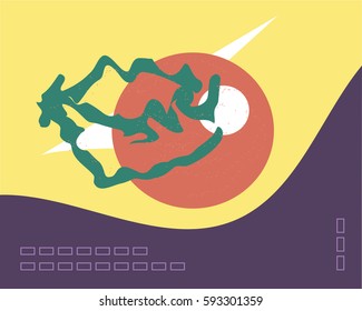 Abstract creative design for banner or poster, invitation, placard, brochure, flyer. Vector Illustration.