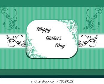 abstract creative design card for happy father's day