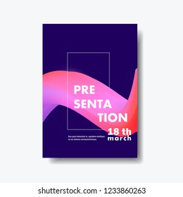 Abstract creative design flow or wave shape and Liquid wave background.