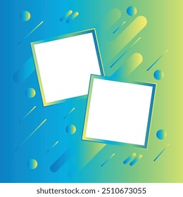 Abstract Creative Design Frame Abstract colorful photo frames with style isolated on background