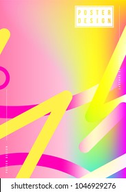 Abstract creative design poster with colorful gradient. Template futuristic cover. Flat vector illustration EPS 10.