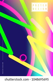 Abstract creative design poster with colorful gradient. Template futuristic cover. Flat vector illustration EPS 10.