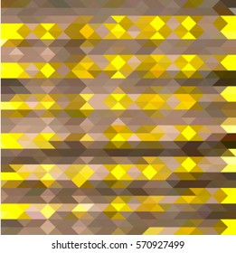 abstract creative digital yellow and grey vector illustration, background of geometric triangular mosaics in the style of origami