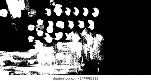 Abstract creative drawn background. Basis graphics black and white