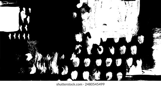 Abstract creative drawn grunge graphics universal use monochromatic